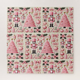 Puzzle Sapin de Noël Casse-Noisette Rose