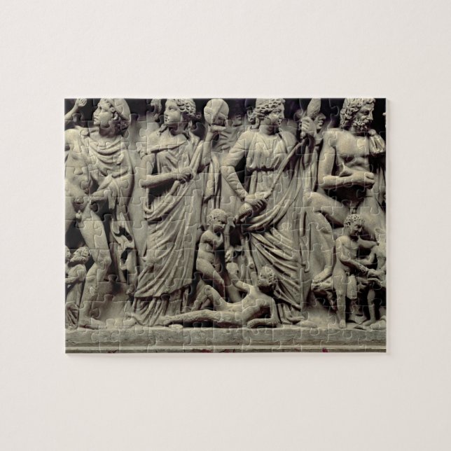 Puzzle Sarcophage avec le soulagement dépeignant (Horizontal)
