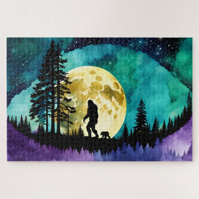 Puzzle Sasquatch et Ours sur la montagne (Horizontal)