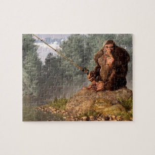Puzzle Sasquatch va pêcher