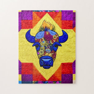 Puzzle Sauvage West Bison Quilt Comme Design