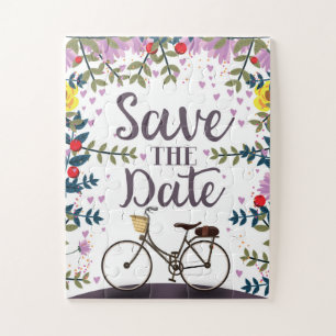 Puzzle Sauvegarder la date vélo vintage