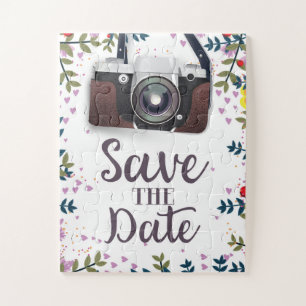 Puzzle Sauver la date Appareil photo vintage