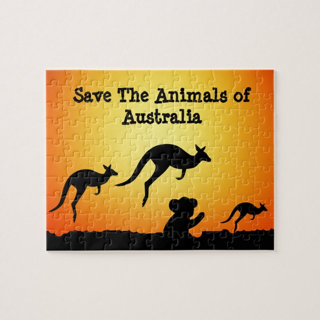 Puzzle Sauvez les animaux d'Australie (Horizontal)