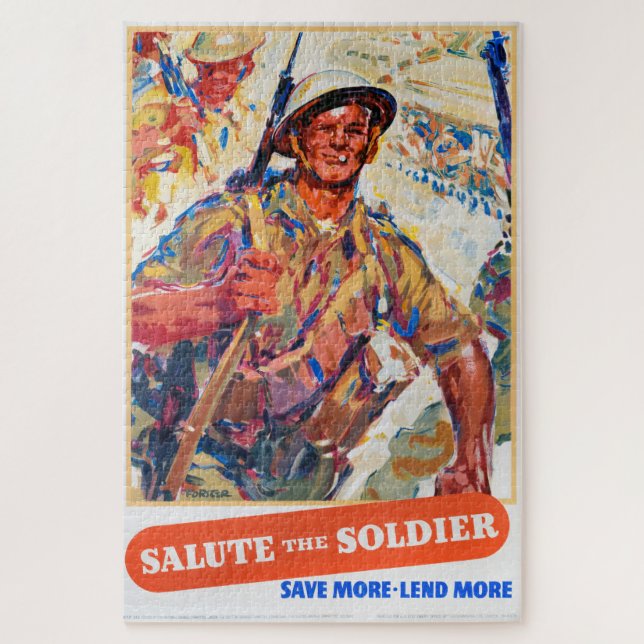 Puzzle Save More, Reprint of British war time poster. (Vertical)