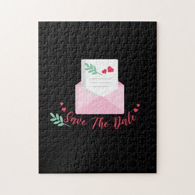 Puzzle "Save the date" pour mariage (Vertical)