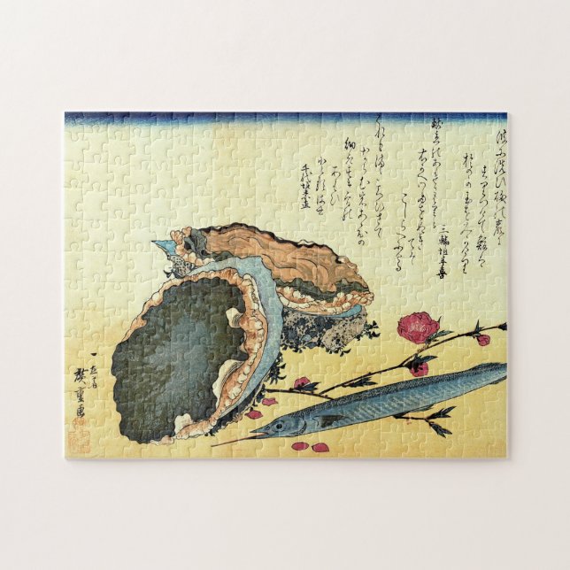 Puzzle Sayori & Awabi (Halfbeak, Abalone) Poisson Hiroshi (Horizontal)