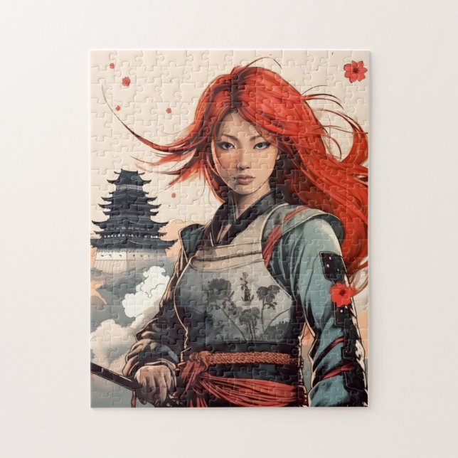 Puzzle Scarlet Blossom Samurai (Vertical)