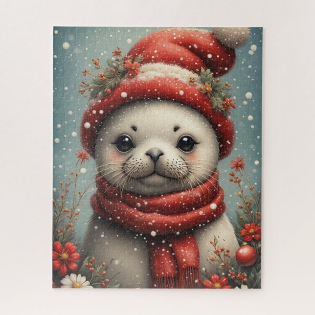 Puzzle Sceau de la saison hivernale  (Vertical)
