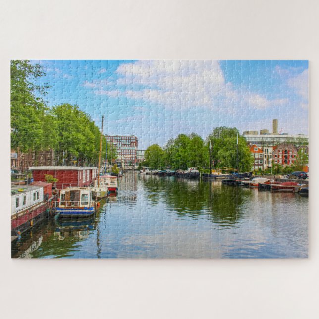 Puzzle Scène à Amsterdam, Pays-Bas (Horizontal)