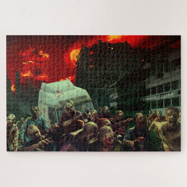 Puzzle Scène apocalyptique d'Halloween de SlipperyJoe gra (Horizontal)