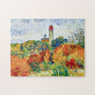 Puzzle Scène automnale impressionniste au phare de Kap Ar