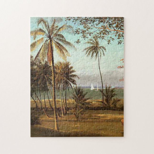 Puzzle Scène de Floride, peinture d'art fin, (Vertical)
