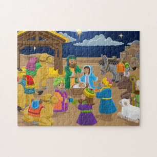 Puzzle Scène de la Nativité de Noël