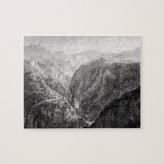 Puzzle Scène de l'auberge au pont du diable avec (Horizontal)