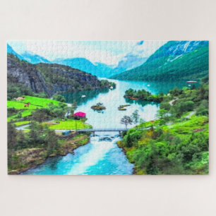 Puzzle Scène de montagne