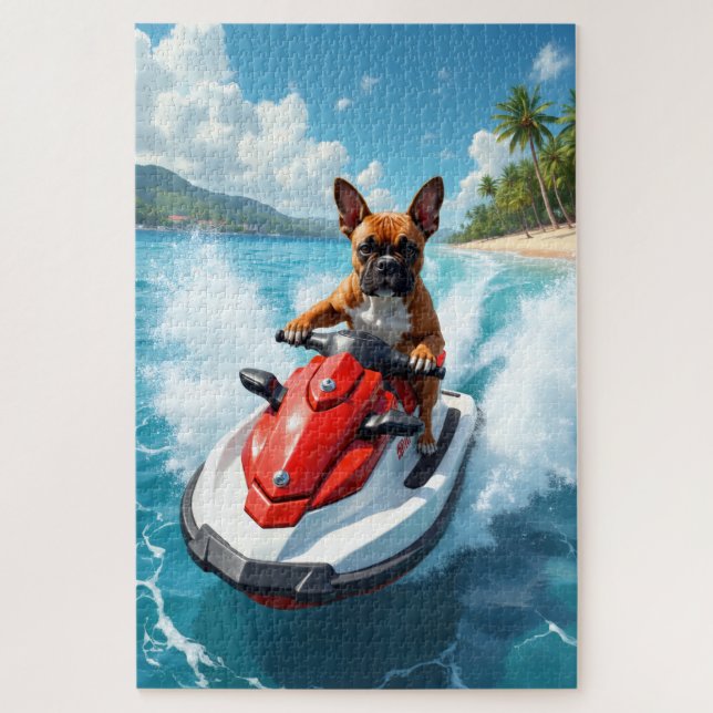 Puzzle Scène de plage en jet-ski Boxer (Vertical)