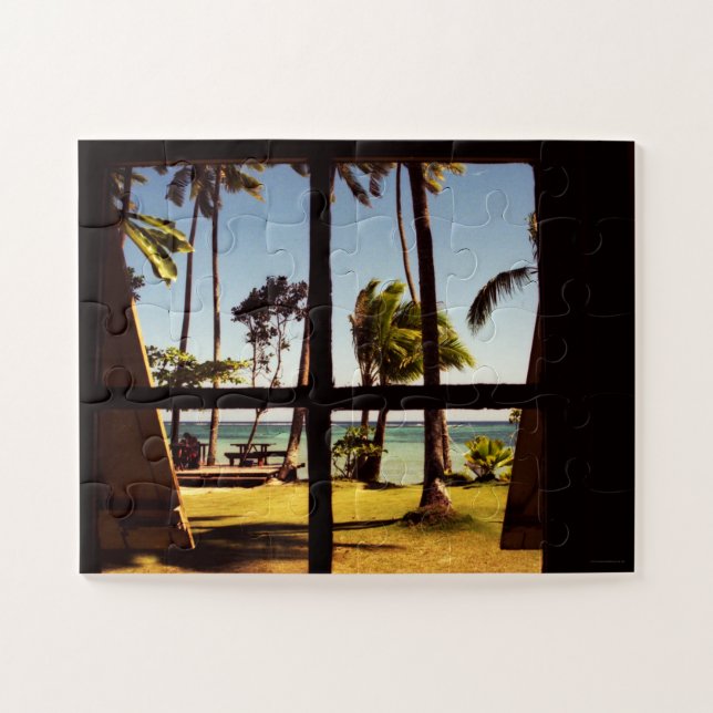 Puzzle Scène de plage tropicale Fiji Beach 11x14 30pc jpc (Horizontal)