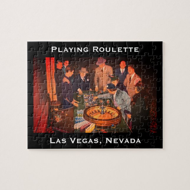 Puzzle Scène de roulette vintage, Las Vegas, Nevada (Horizontal)