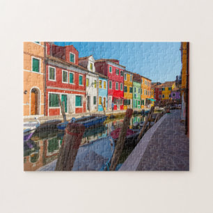 Puzzle Scène de rue à Burano Venise Italie