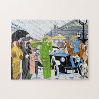 Puzzle Scène de rue Art Déco
