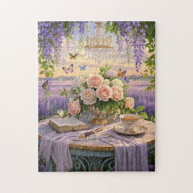 Puzzle Scène rêvée et douce d'une somptueuse, Florale (Vertical)