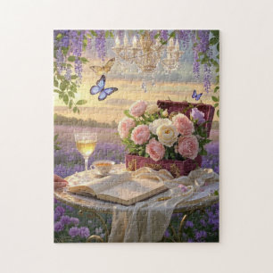 Puzzle Scène rêvée et douce d'une somptueuse, Florale