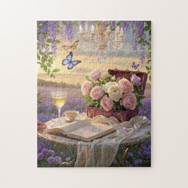 Puzzle Scène rêvée et douce d'une somptueuse, Florale (Vertical)