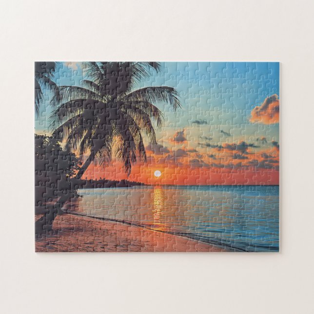 Puzzle Scène Tropical Sunset Beach (Horizontal)