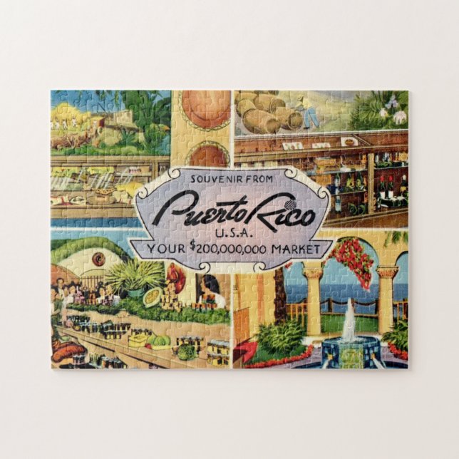 Puzzle Scènes Porto Rico vintages (Horizontal)