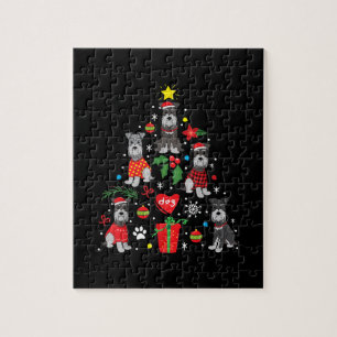 Puzzle Schnauzer Arbre de Noël Ornement Drôle chien anima