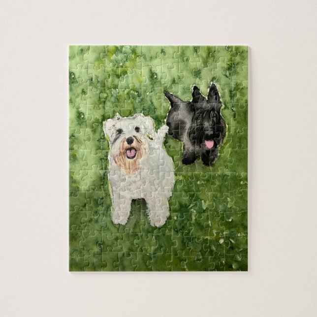 Puzzle Schnauzer et Scottie (Vertical)