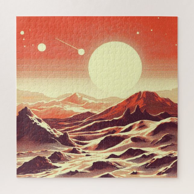 Puzzle Sciage de paysage martien SF (2) (Vertical)