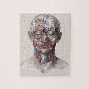 Puzzle Science de l'anatomie humaine vintage, tête gorge 