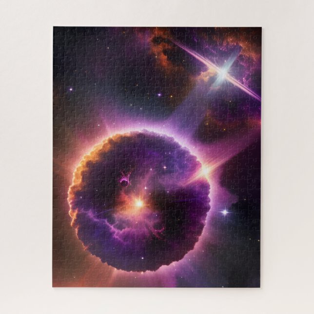 Puzzle Science-Fiction Cosmologique Violet Univers (Vertical)