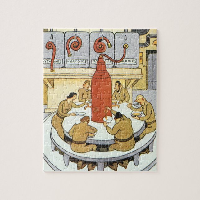 Puzzle Science-Fiction vintage, Les Scientifiques Du Labo (Vertical)