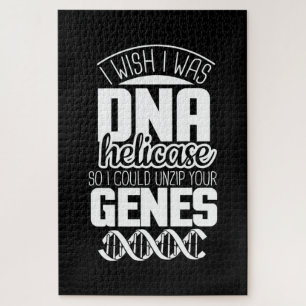 Puzzle Scientist Gift I Wish I Was DNA Helicase
