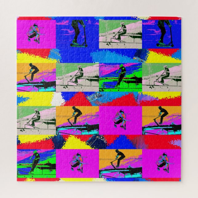 Puzzle Scoot - Stunt Scooter Rider (Vertical)