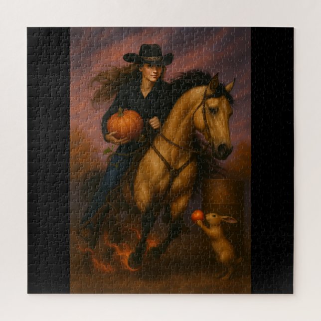Puzzle Scorching Fast Barrel Racing Team! (Vertical)