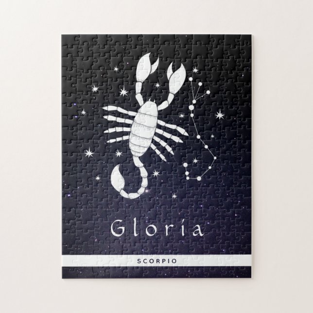 Puzzle Scorpio signe Zodiaque Lunaire Horoscope Nom du sy (Vertical)
