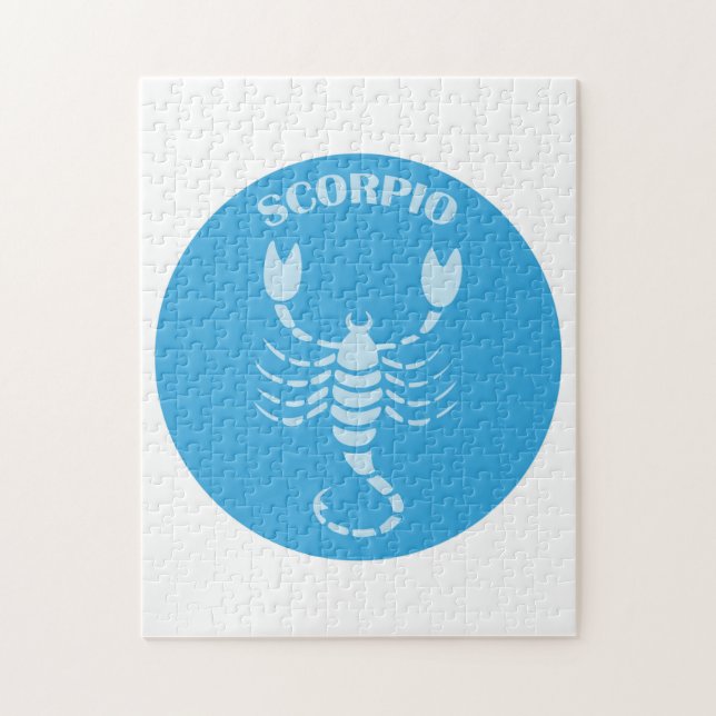 Puzzle Scorpio, Zodiac Sign, Horoscope, Astrology (Vertical)