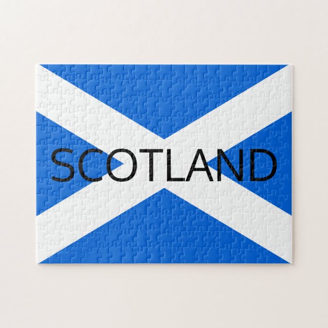 Puzzle Scottish Flag Scotland 11x14 252pc jpcn (Horizontal)