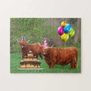 Puzzle Scottish Highland Steer