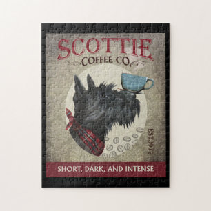 Puzzle Scottish Terrier Dog Coffee Company