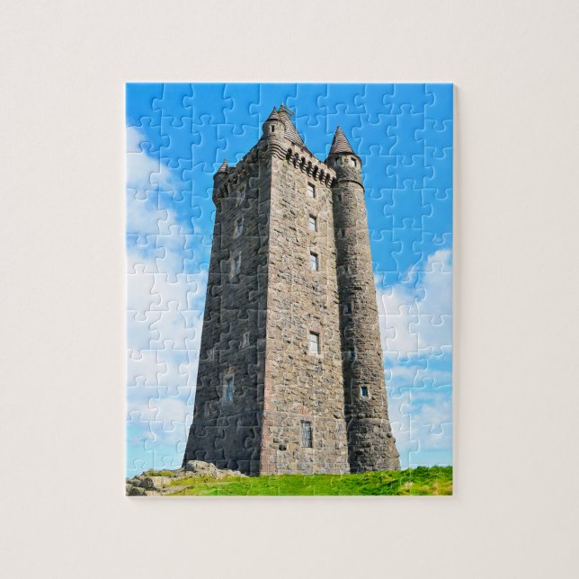 Puzzle Scrabo tower Newtownards County Down Ireland. (Vertical)