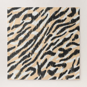 Puzzle Scribble Zebra Leopard : Fourrure Vintage