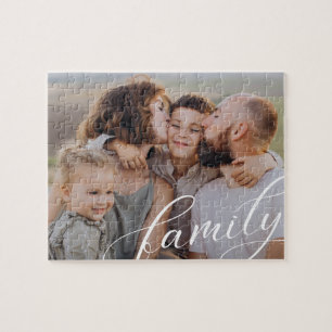 Puzzle Script de photo de famille personnalisé