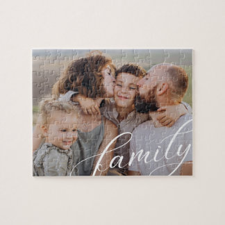 Puzzle Script de photo de famille personnalisé