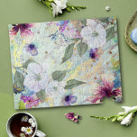Puzzle Script vintage d'aquarelle florale, de mer et d'or<br><div class="desc">Passez un après-midi à défier votre cerveau avec ce magnifique puzzle vintage, romantique et floral. Des fleurs d'aquarelle blanches, violettes et marrons recouvrent un script d'or sur un arrière - plan magnifique, bleu vert pâle, doré et vert marine. Fait un cadeau réfléchi, unique pour quelqu'un de spécial! Vient dans une...</div>