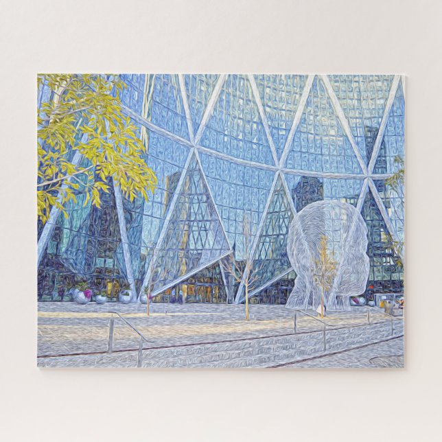Puzzle Sculpture de rue Calgary. (Horizontal)